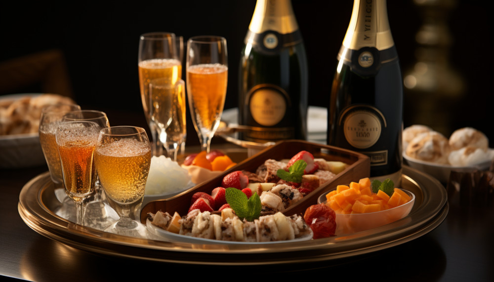 Santé - Que servir à manger pour accompagner une bouteille de champagne ?